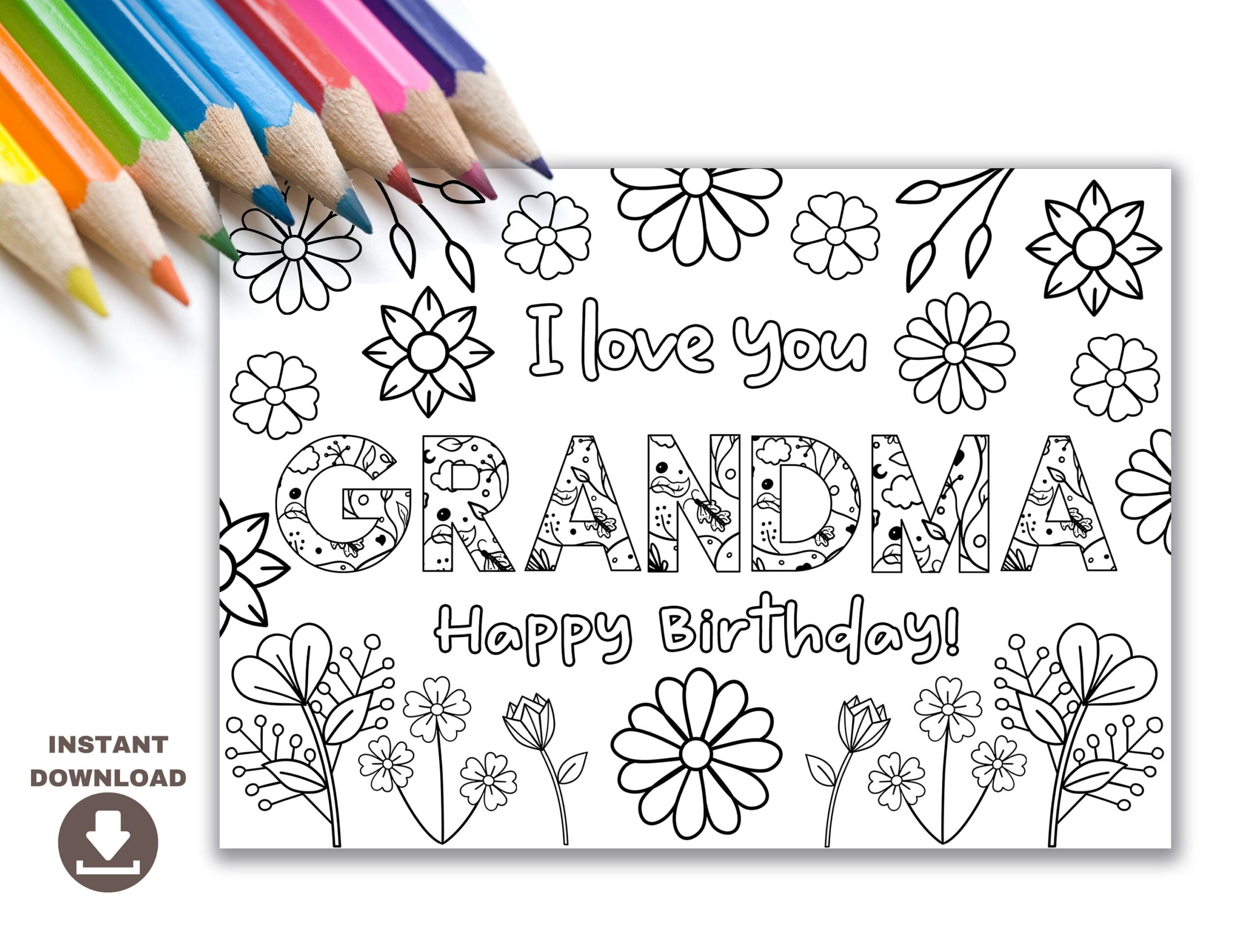 Printable Grandma Birthday Cards