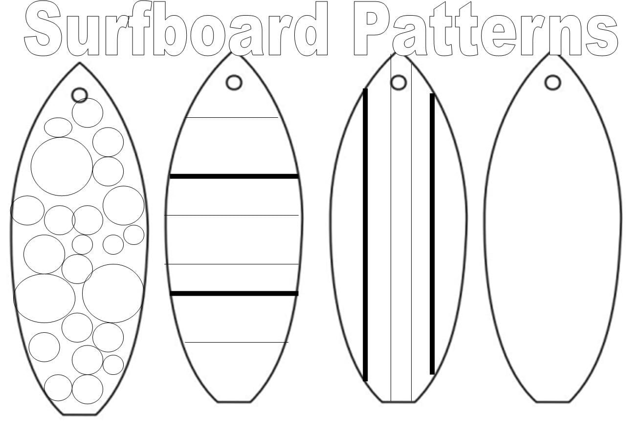 Printable Coloring Page Of Surf Board Coloring Home