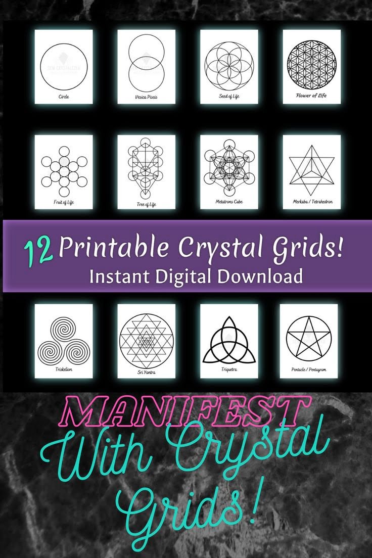 Crystal Grid Printable