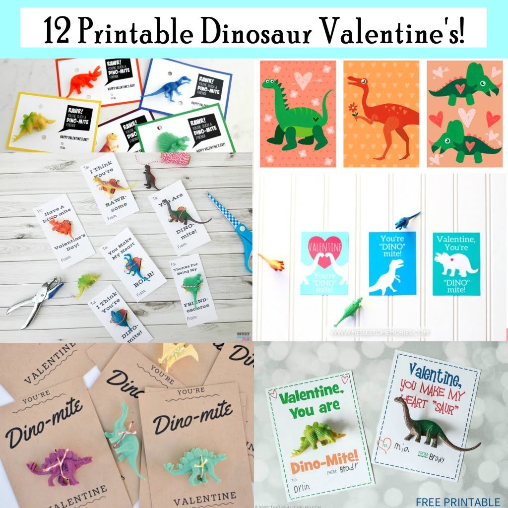 Dinosaur Valentine Printable