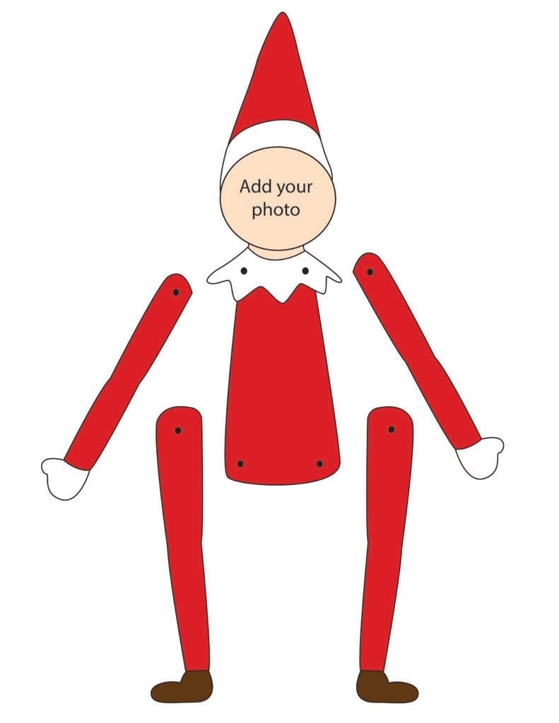 Printable Elf Template 3 Options Freebie Finding Mom