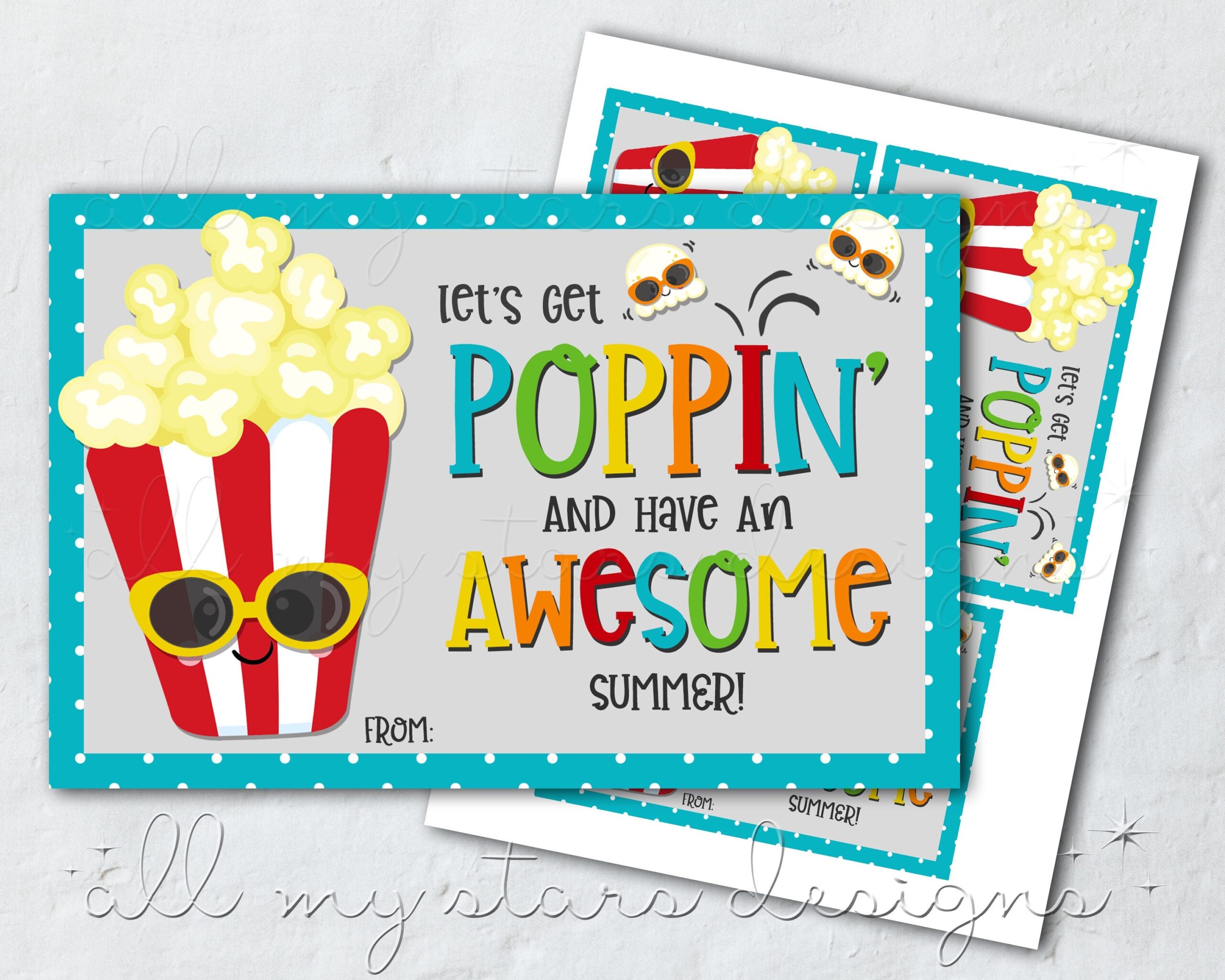 Have A Poppin Summer Free Printable