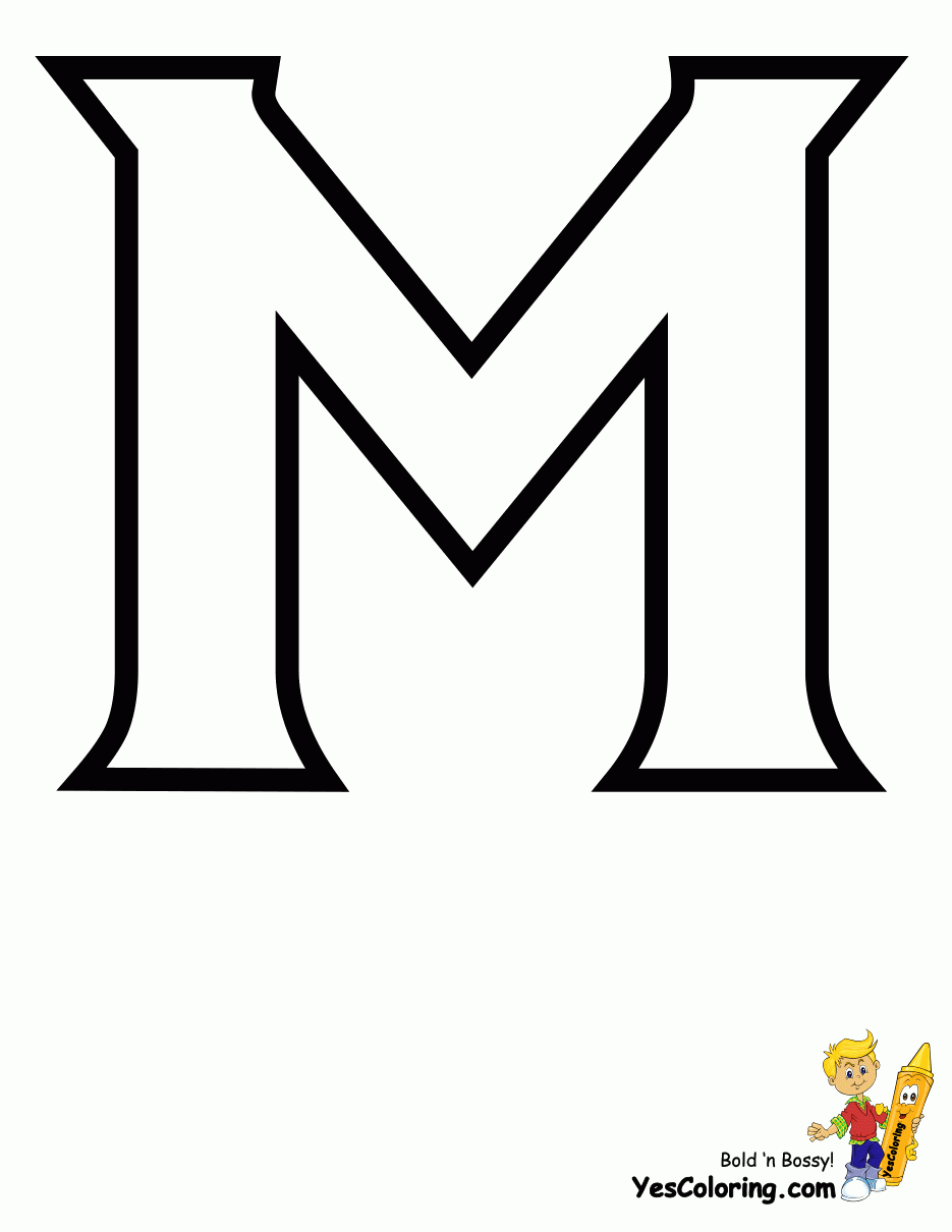 Printable Letter M Stencil Template Letter Stencils To Print Large Letter Stencils Letter Stencils