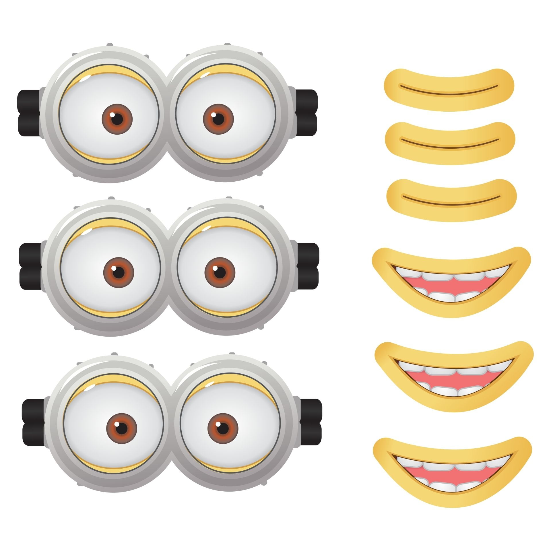 Printable Minion Eyes And Mouth Minions Eyes Minion Printables Minion Party