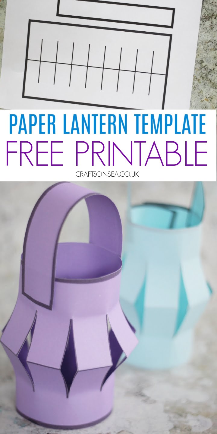 Printable Paper Lantern Template Crafts On Sea