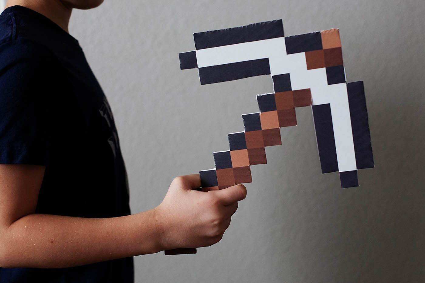 Printable Pixelated Pickaxe All For The Boys