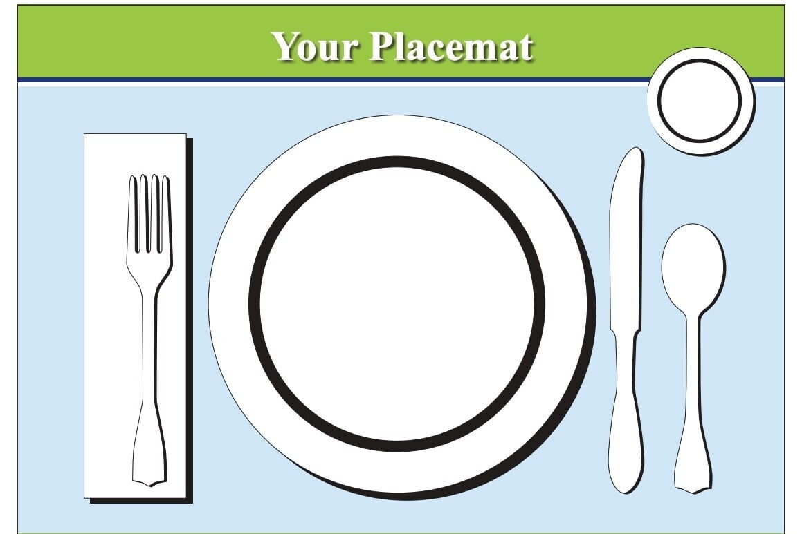 Printable Placemat For Learning How To Set The Table Emily Post