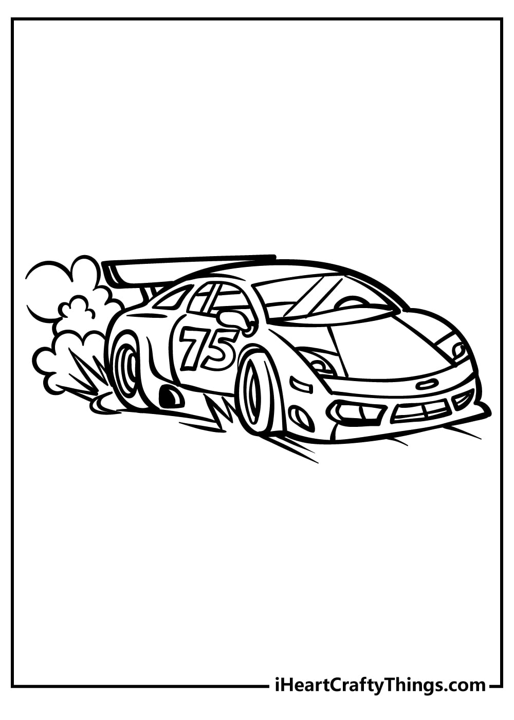 Printable Race Car Coloring Pages Updated 2022 