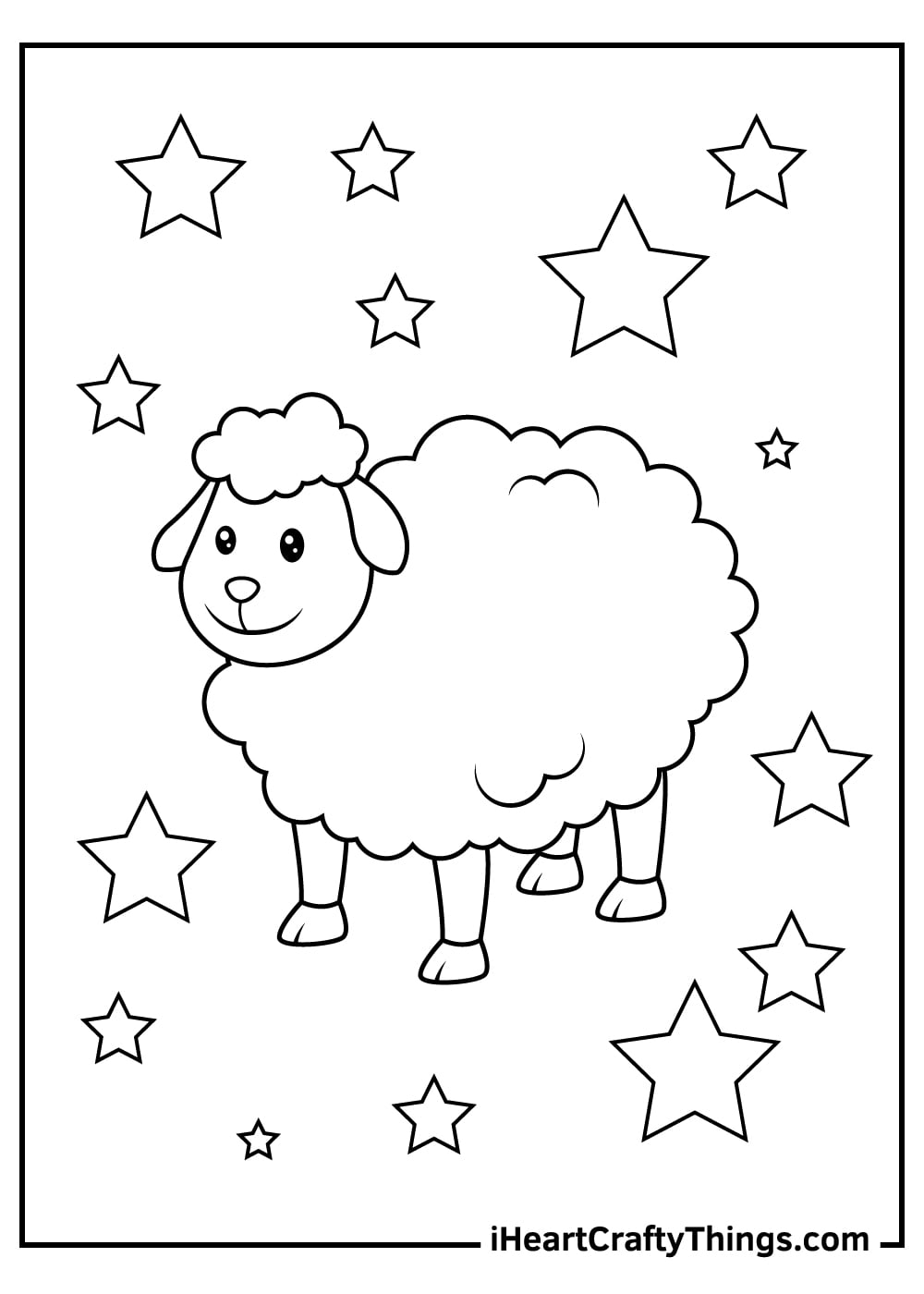 Sheep Template Printable Free