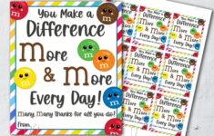 PRINTABLE You Make A Difference More And More Every Day Many Etsy de