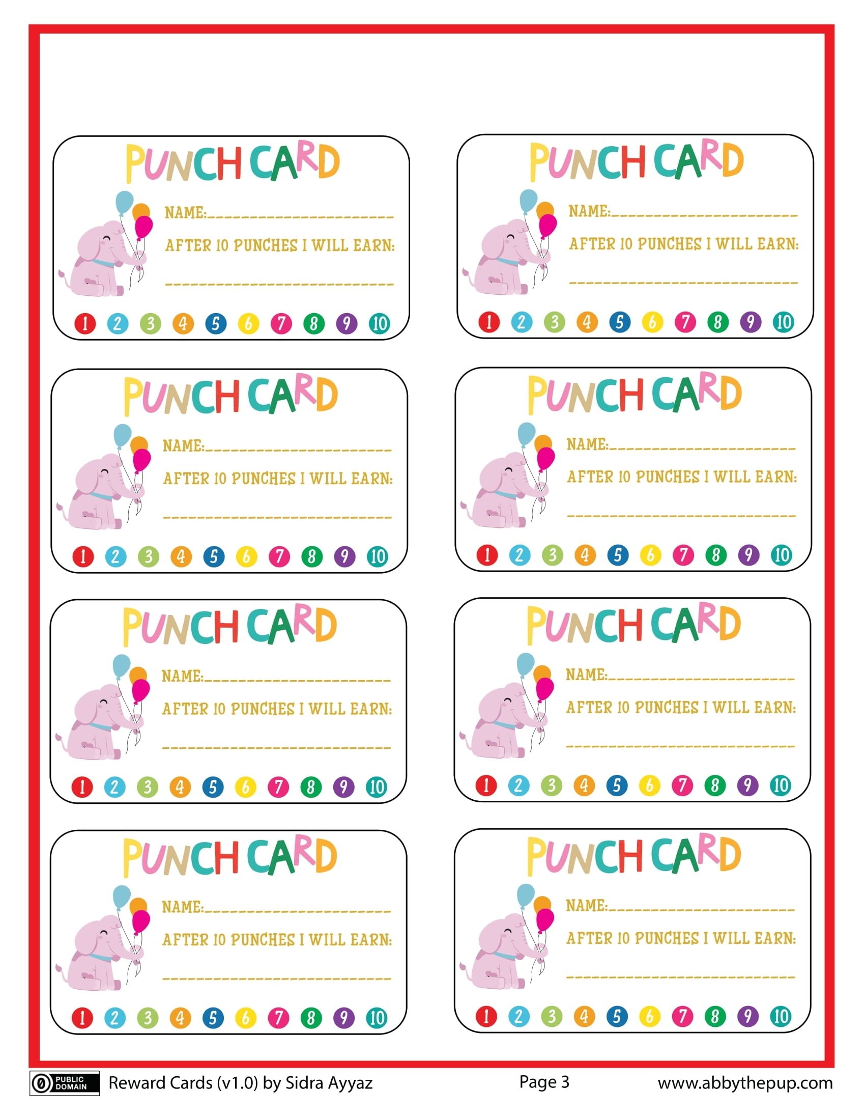 Punch Cards Templates Free Printable Papercraft Templates