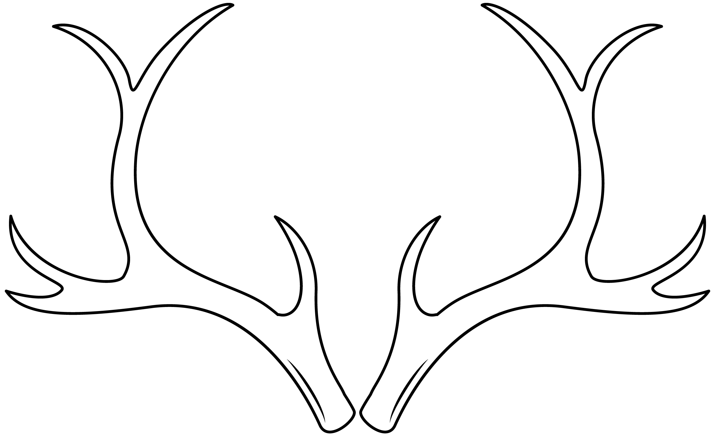 Reindeer Antlers Printable Template Free Printable Papercraft Templates