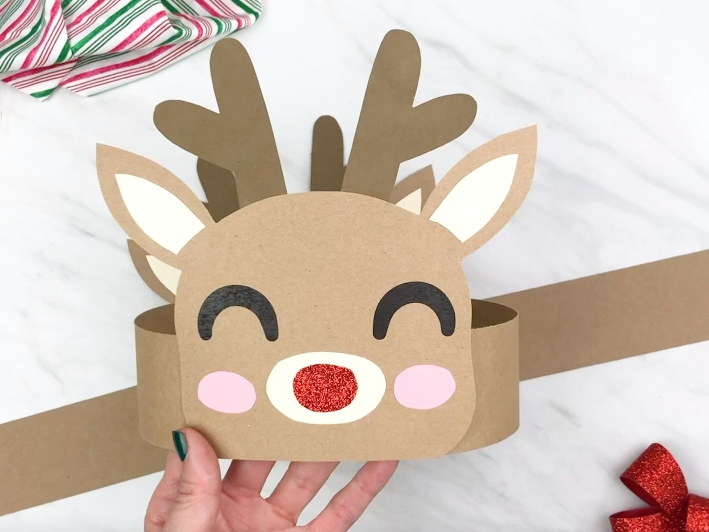 Free Printable Reindeer Headband Template