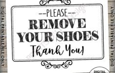 Remove Shoes Sign Please Remove Your Shoes Entryway Sign Etsy de