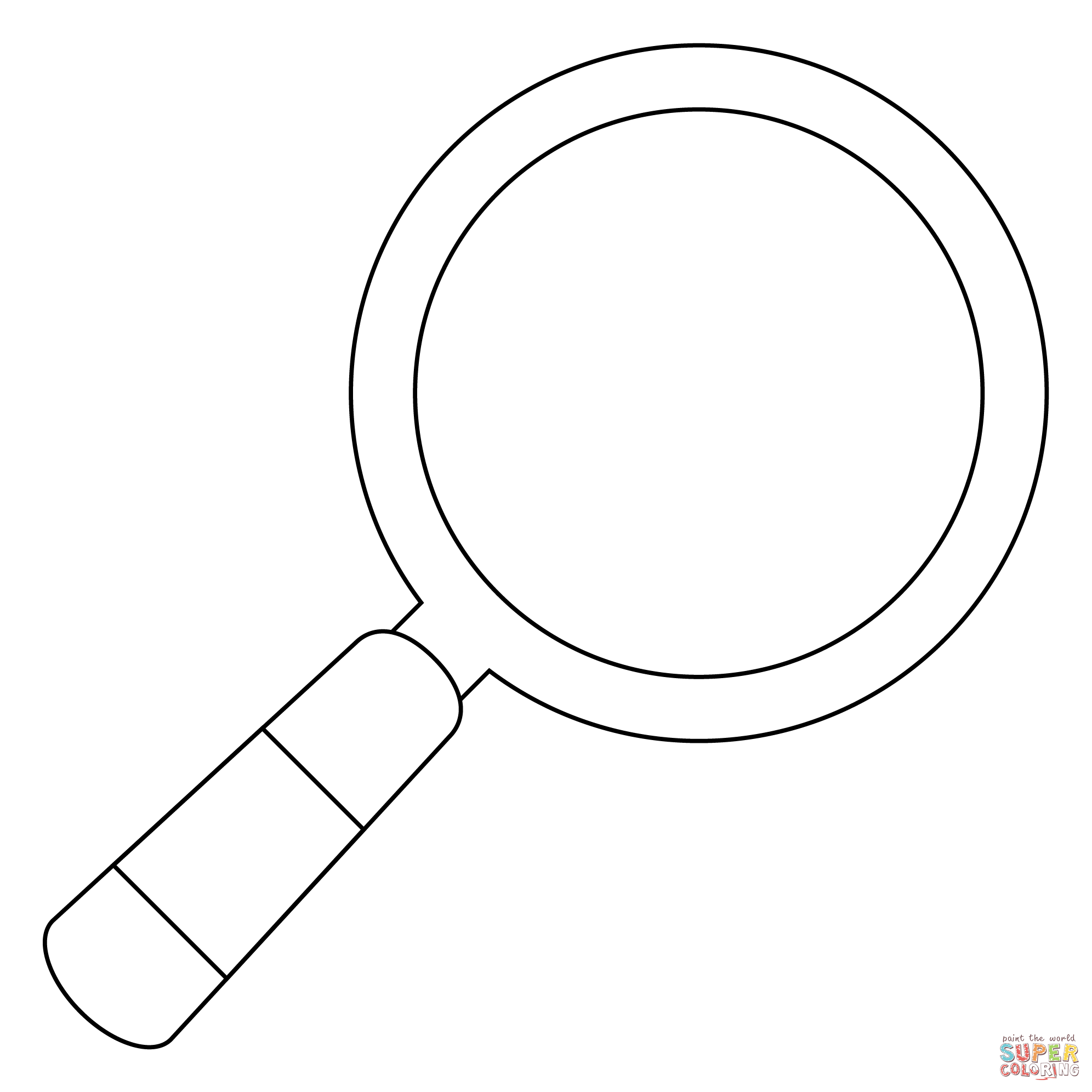 Right Magnifying Glass Emoji Coloring Page Free Printable Coloring Pages