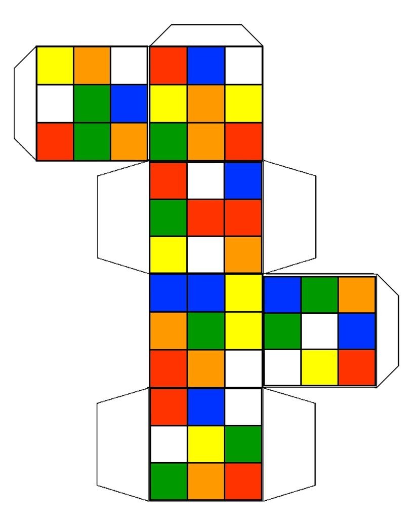 Rubik s Cube Template Google Search Cube Template Rubix Cube Rubix