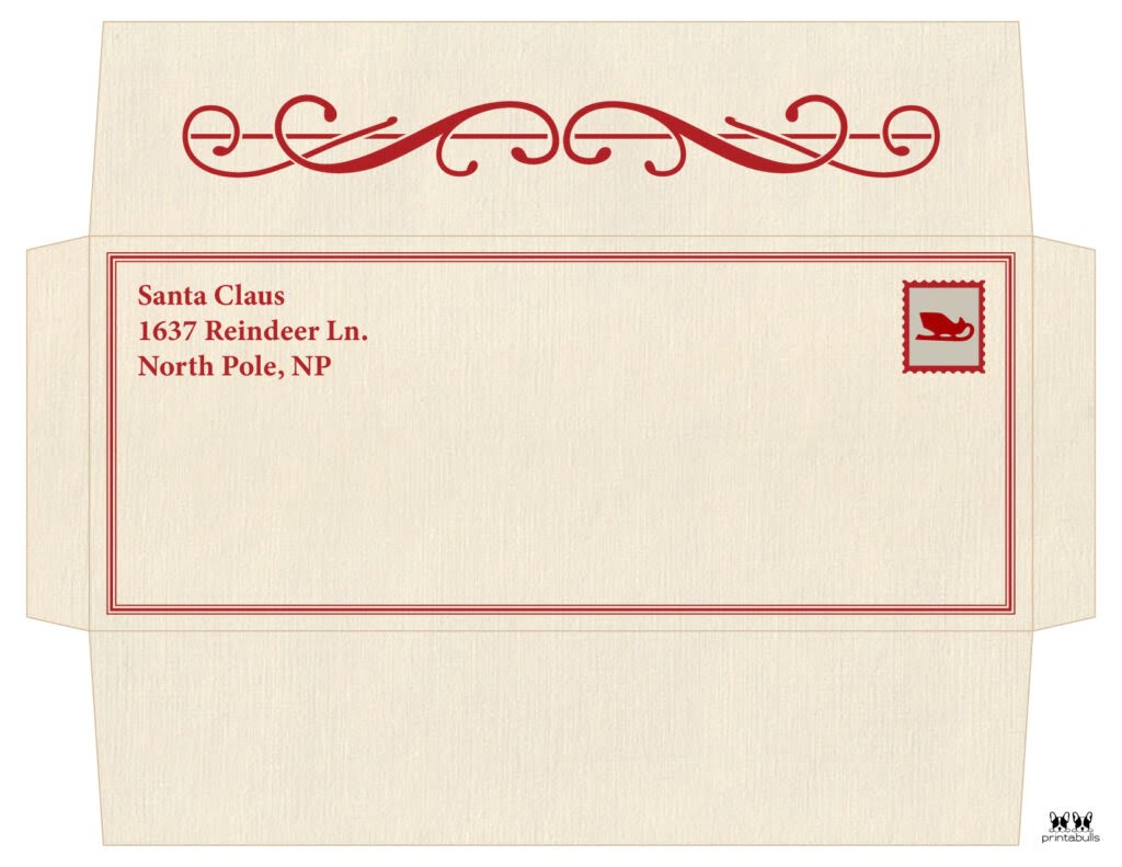 Santa Envelopes Free Printables Printabulls