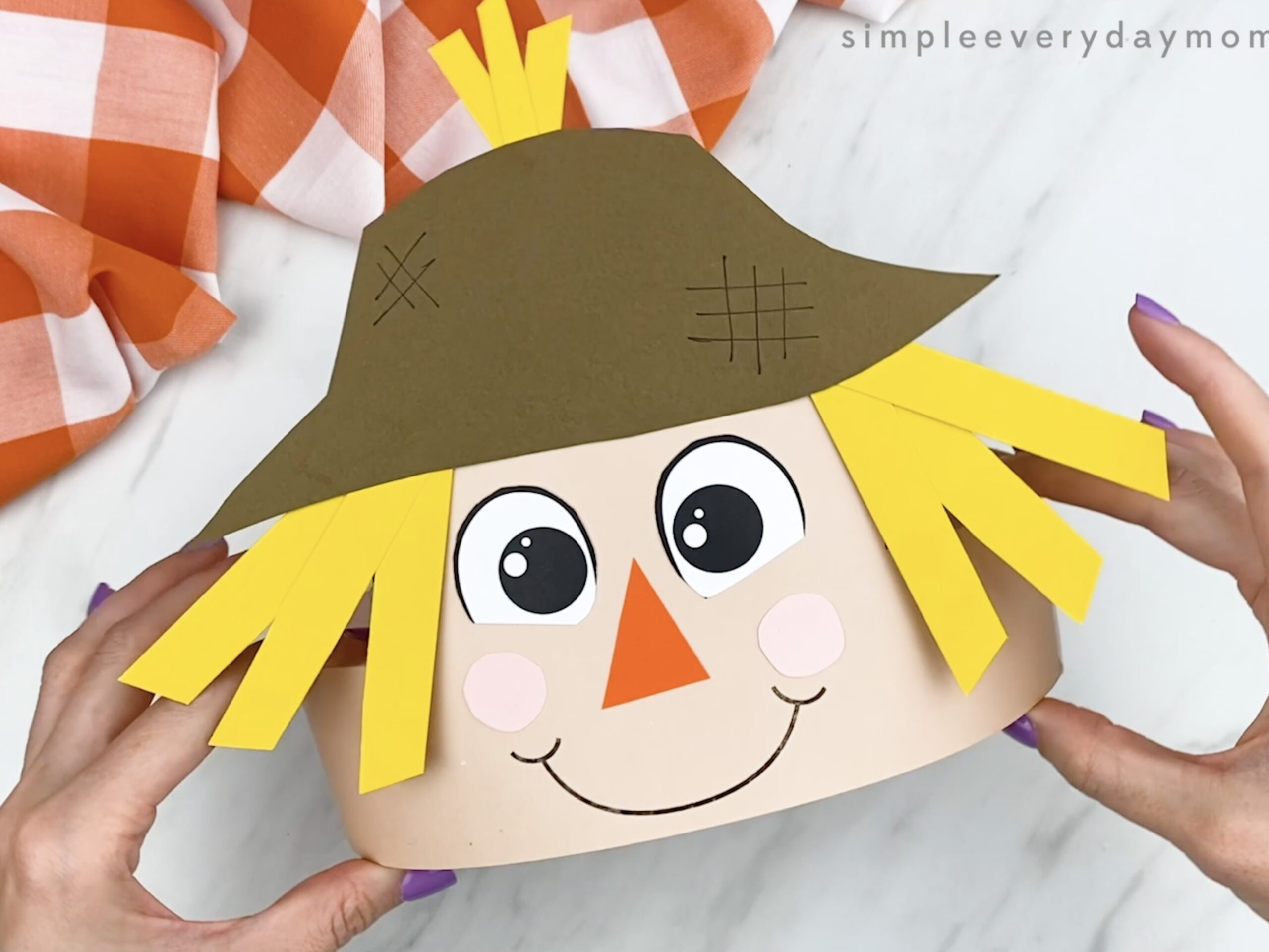 Scarecrow Headband Craft For Kids Free Template 