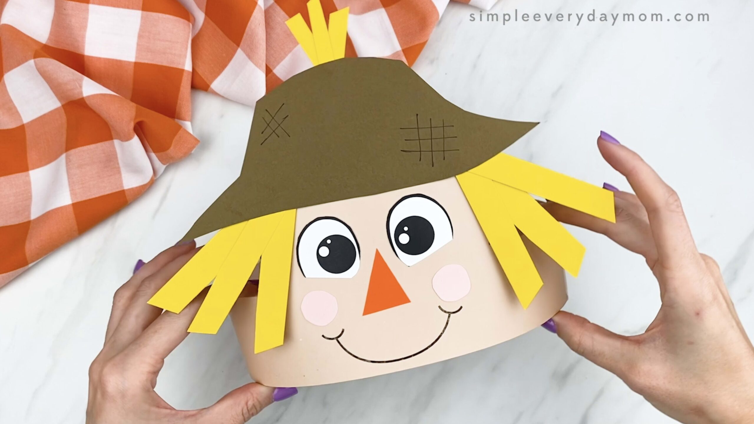 Scarecrow Headband Craft For Kids Free Template 