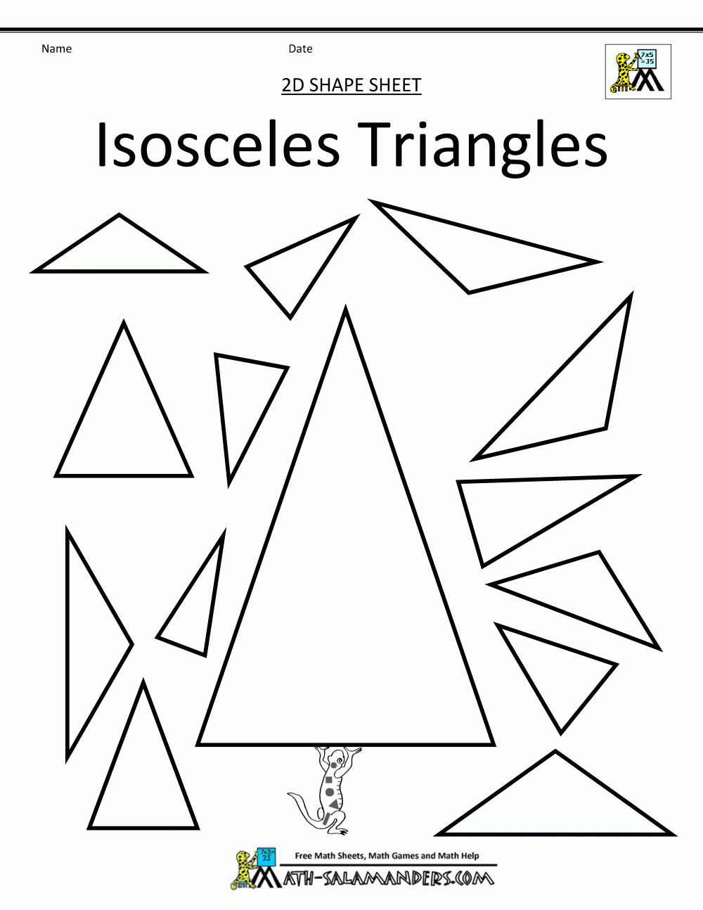 Triangle Template Printable Pdf