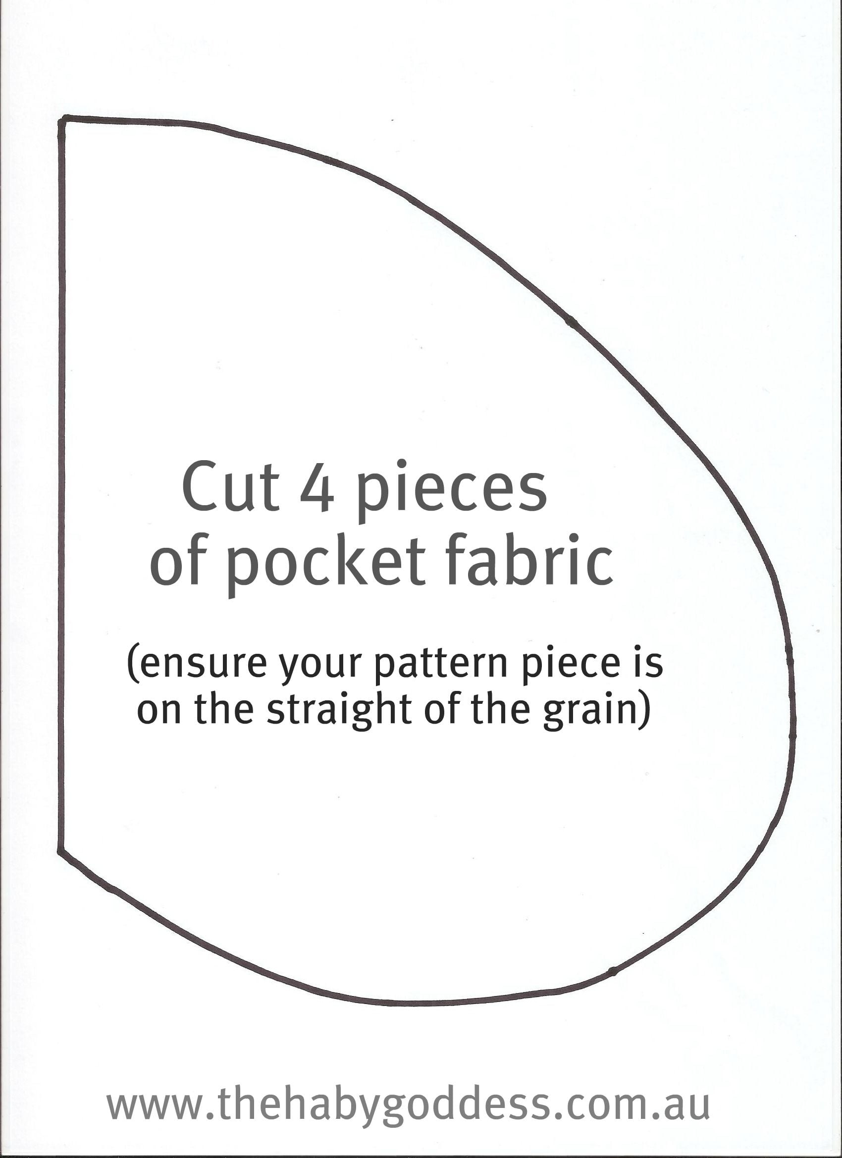Printable Pocket Pattern Template