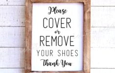 Simple Printable Please Remove Your Shoes Sign Download Real Etsy