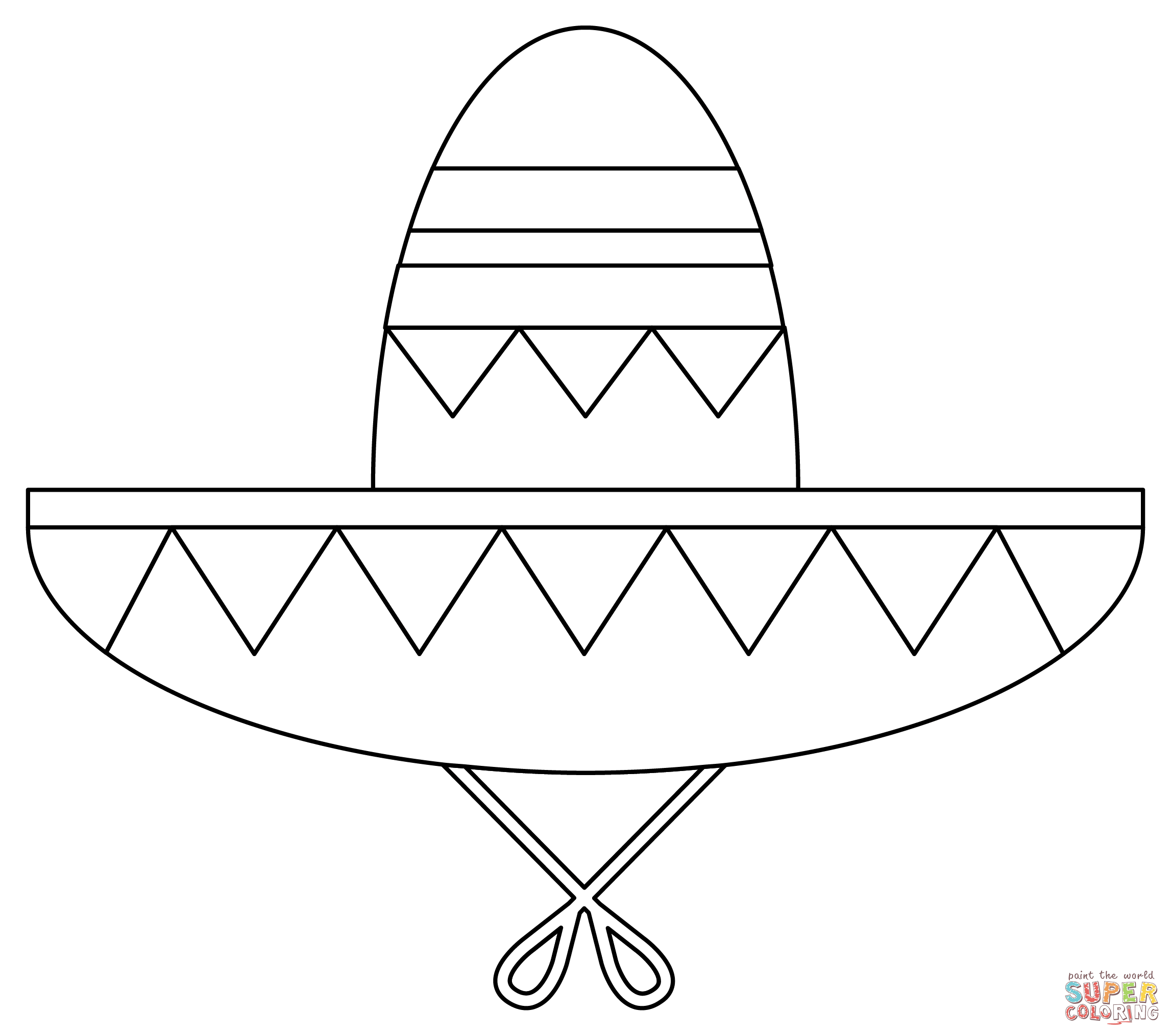 Sombrero Hat Template Printable