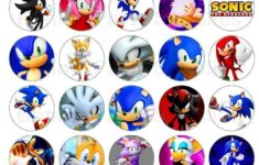 Sonic The Hedgehog Cupcake Toppers Sonic Birthday Hedgehog Cupcake Sonic Birthday Parties