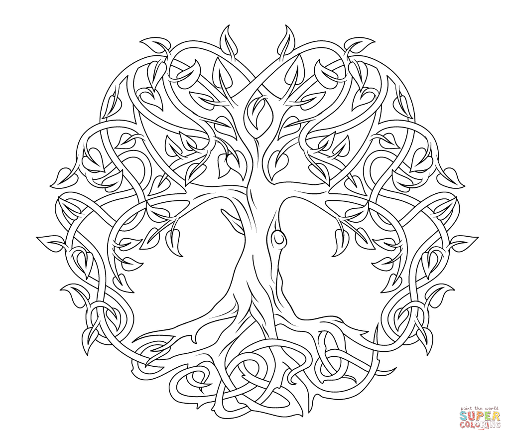 Tree Of Life Coloring Pages Coloring Home