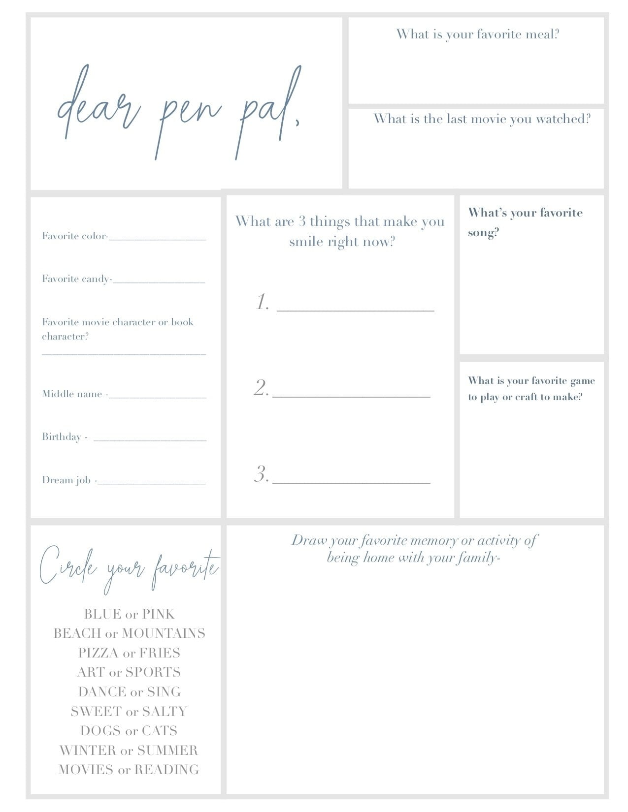 Truth Co F R E E Kid s Activity Printables Pen Pal Kit Paint By Number Truth Co 