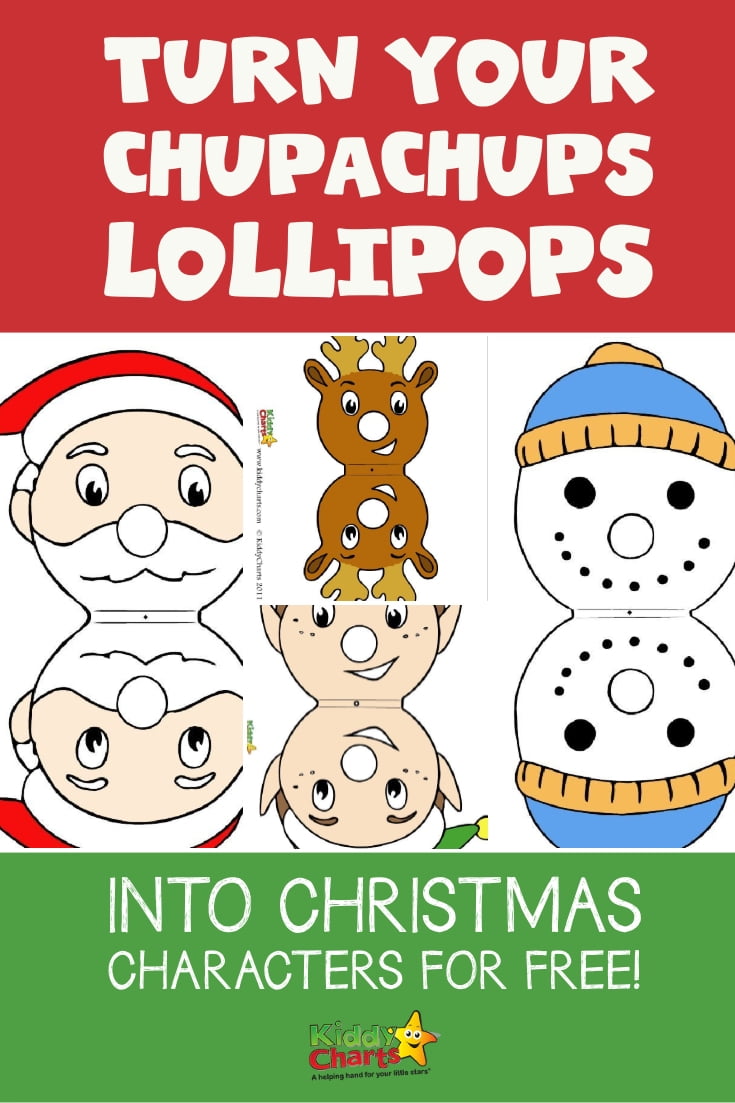 Turn Chupachups Lollipops Into Christmas Characters For Free 