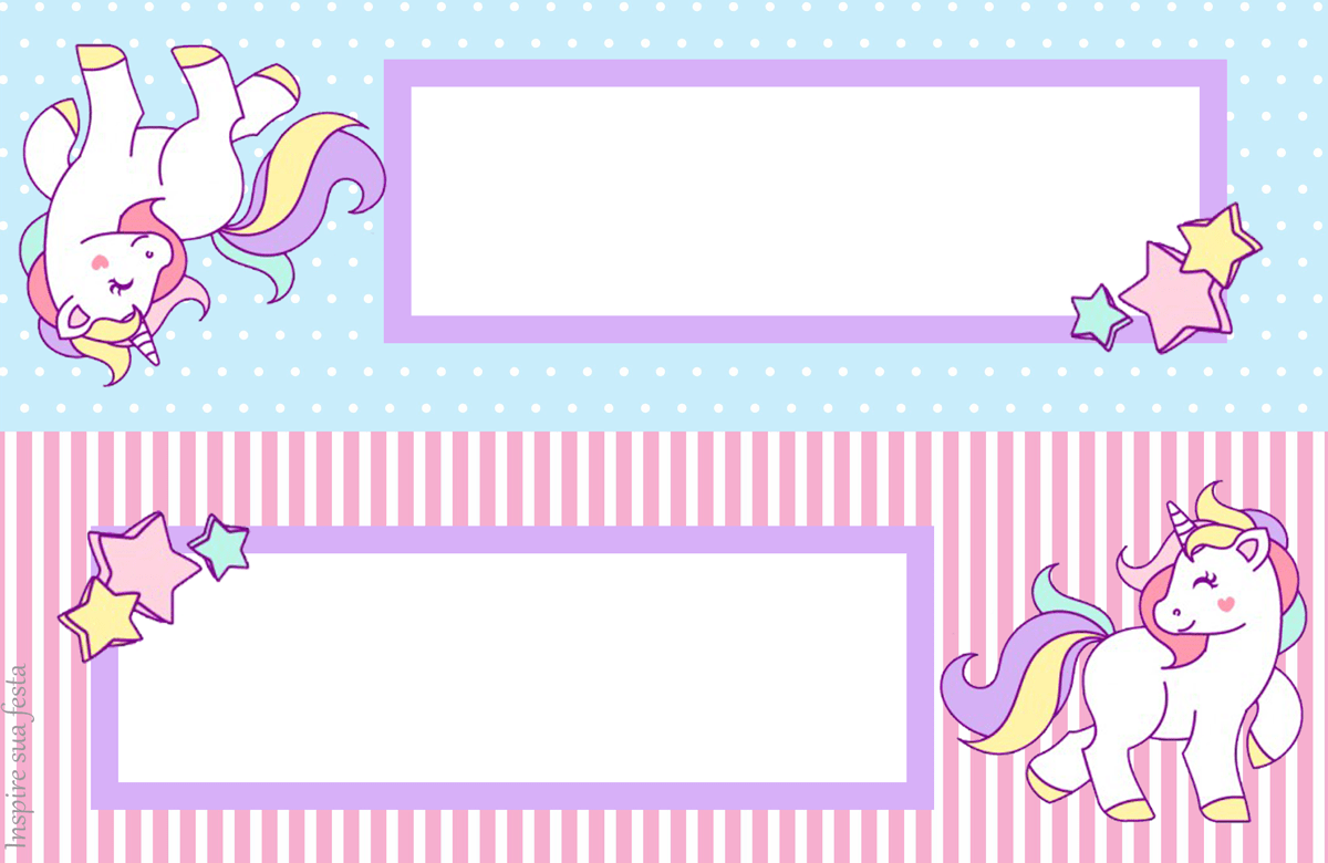 Unicorn Free Printable Cards Invitations And Candy Bar Labels For A Birthday Party Oh My Fiesta In English