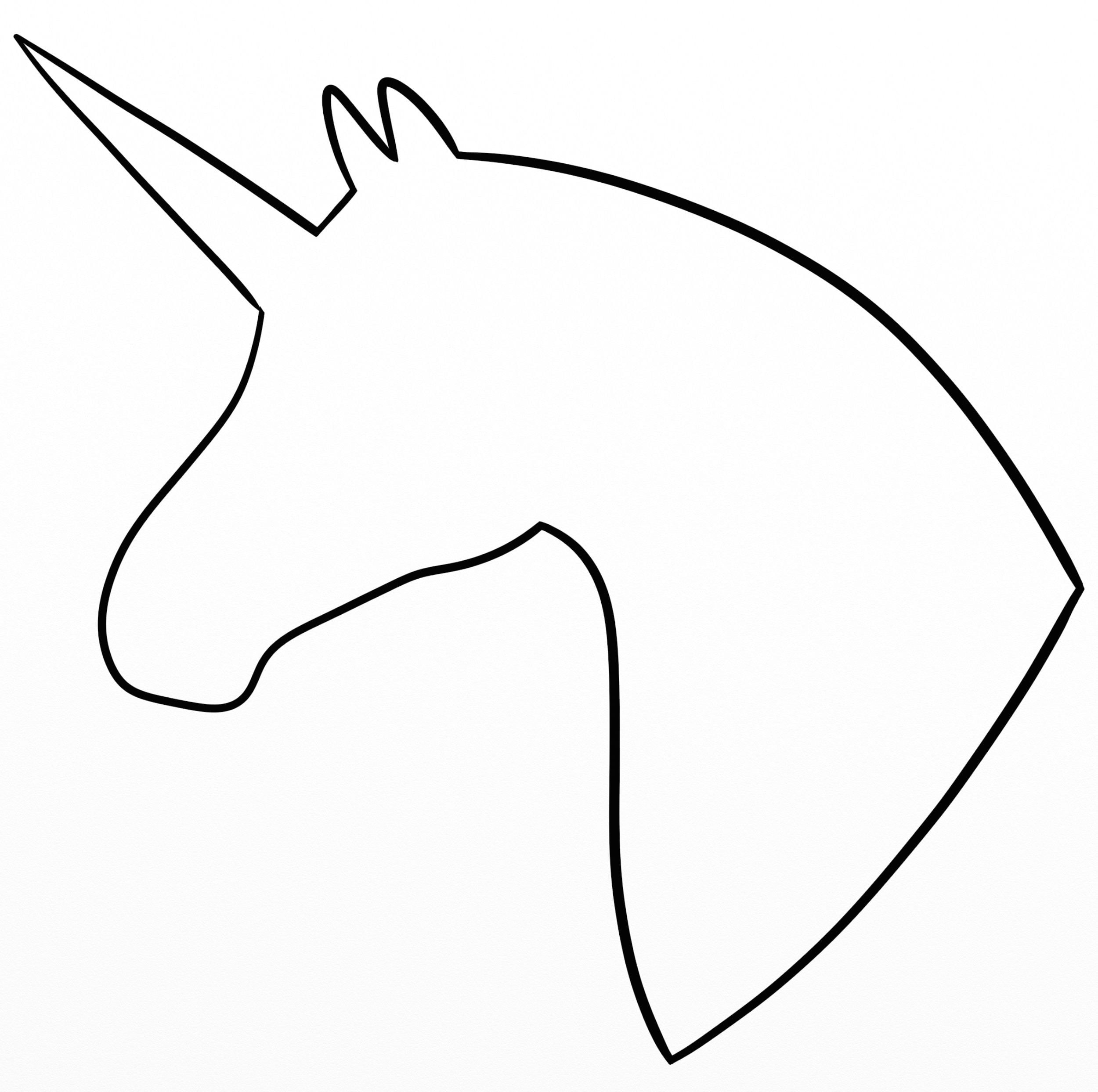 Unicorn Face Template Printable