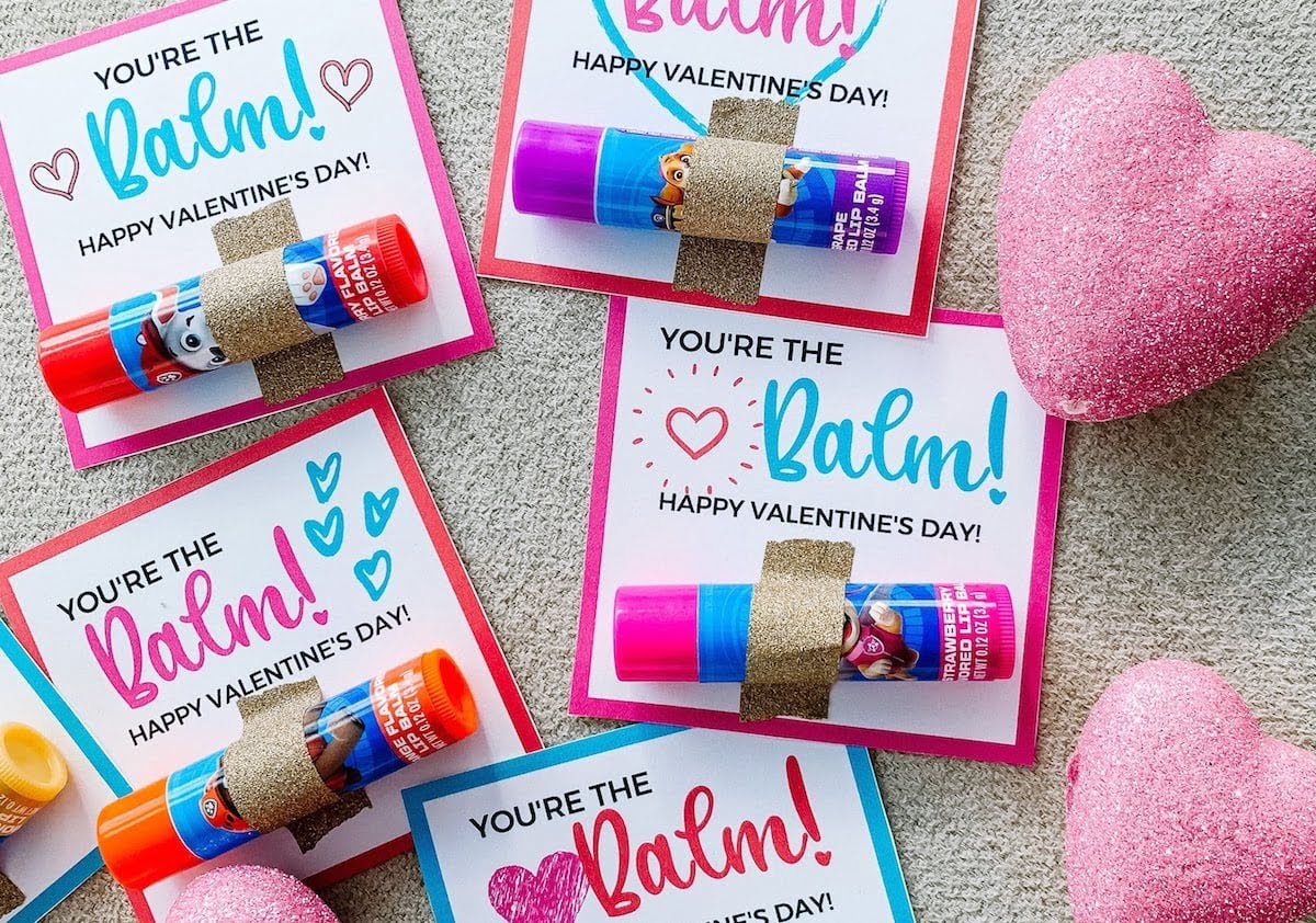 Unique Fun FREE Lip Balm Valentine Printables Simply September