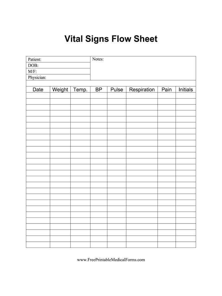 Vital Sheet Fill Out Sign Online DocHub