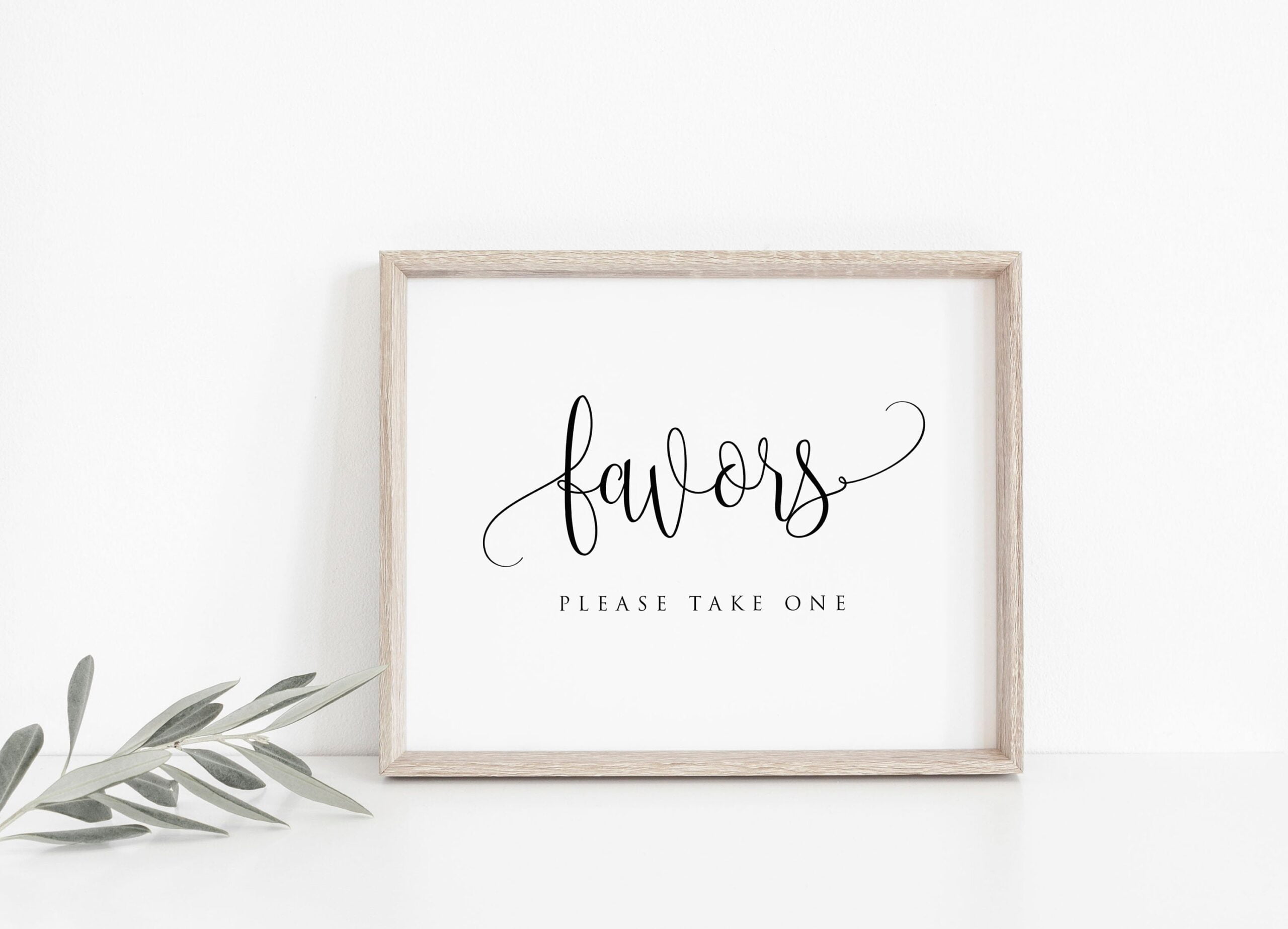 Favors Sign Free Printable