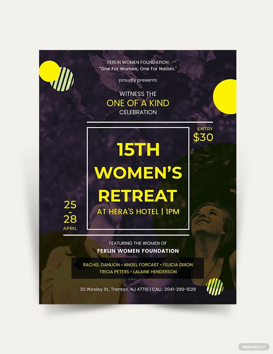 Women Flyer Templates Design Free Download Template