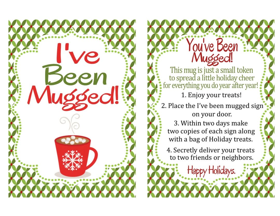 You Ve Been Mugged Printable