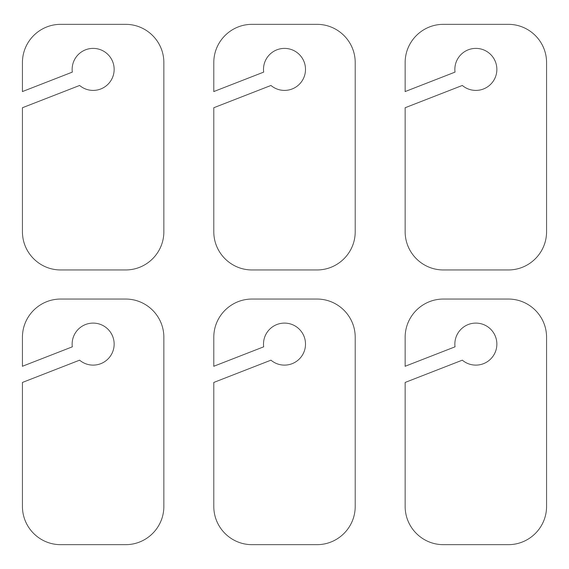 Printable Car Hang Tag Template