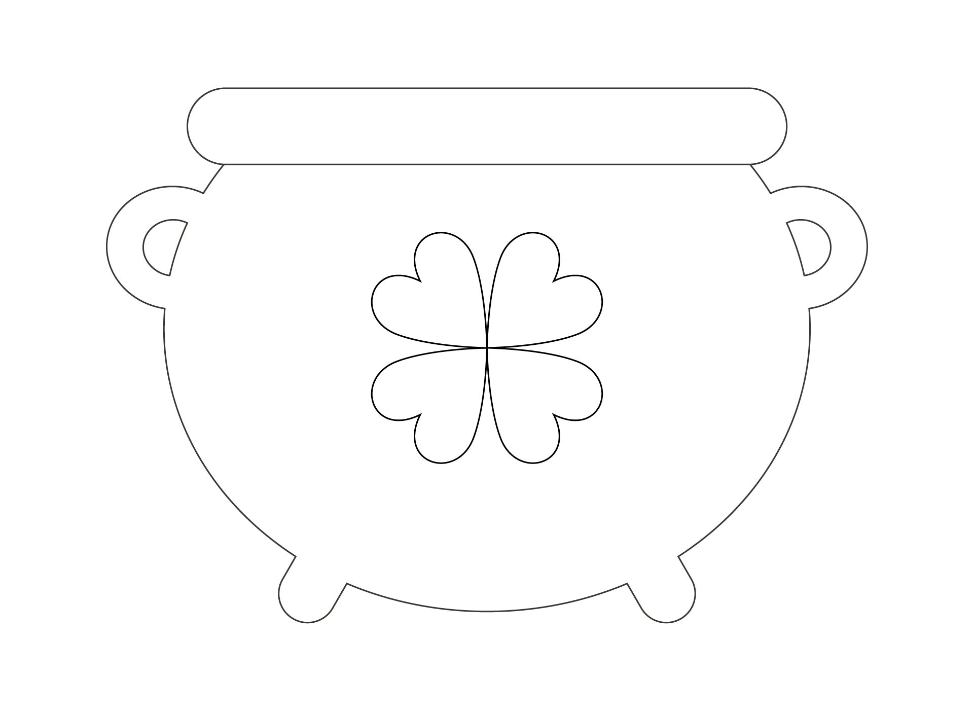 Printable Pot Of Gold Template