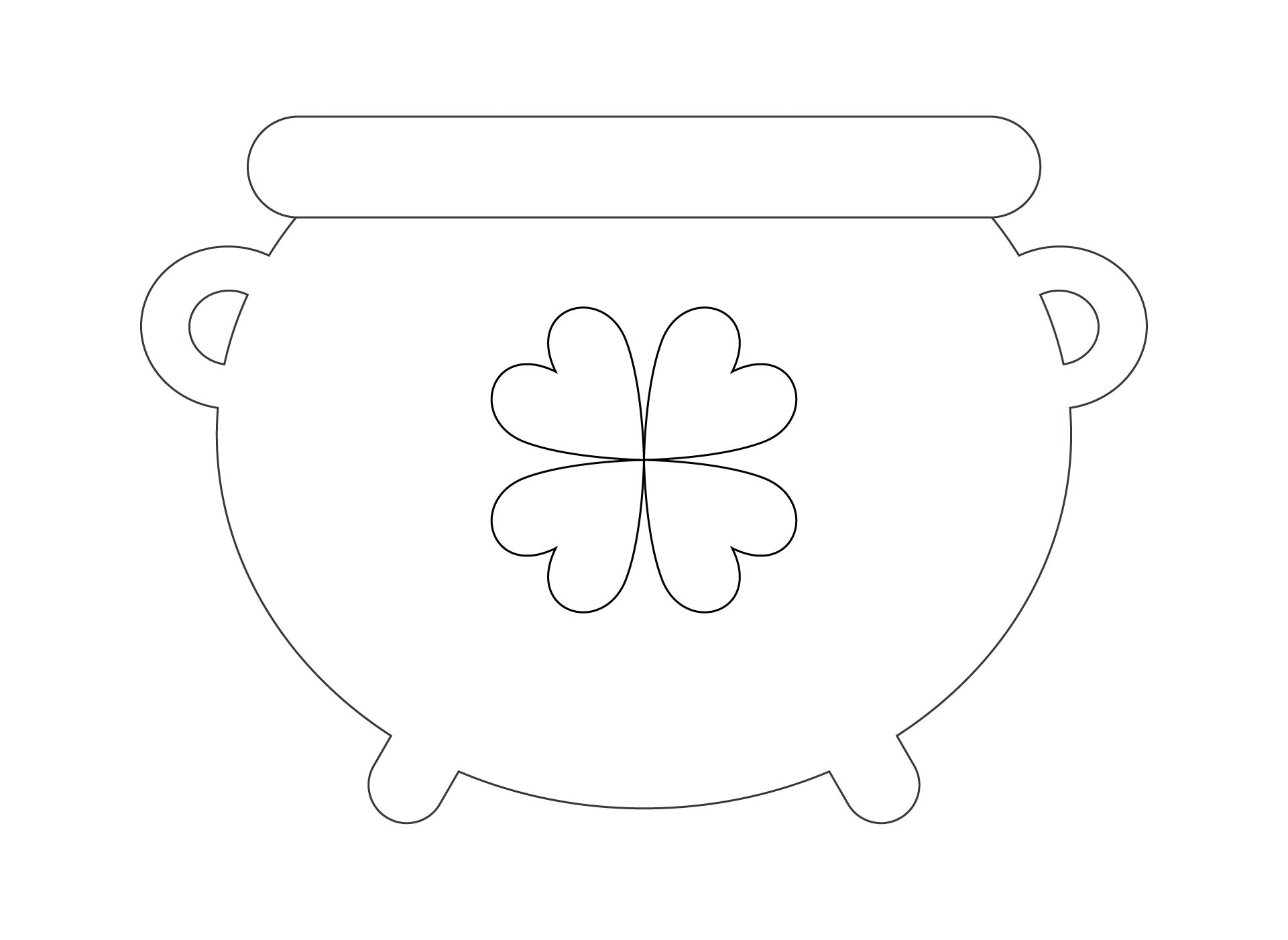 Free Printable Pot Of Gold Template