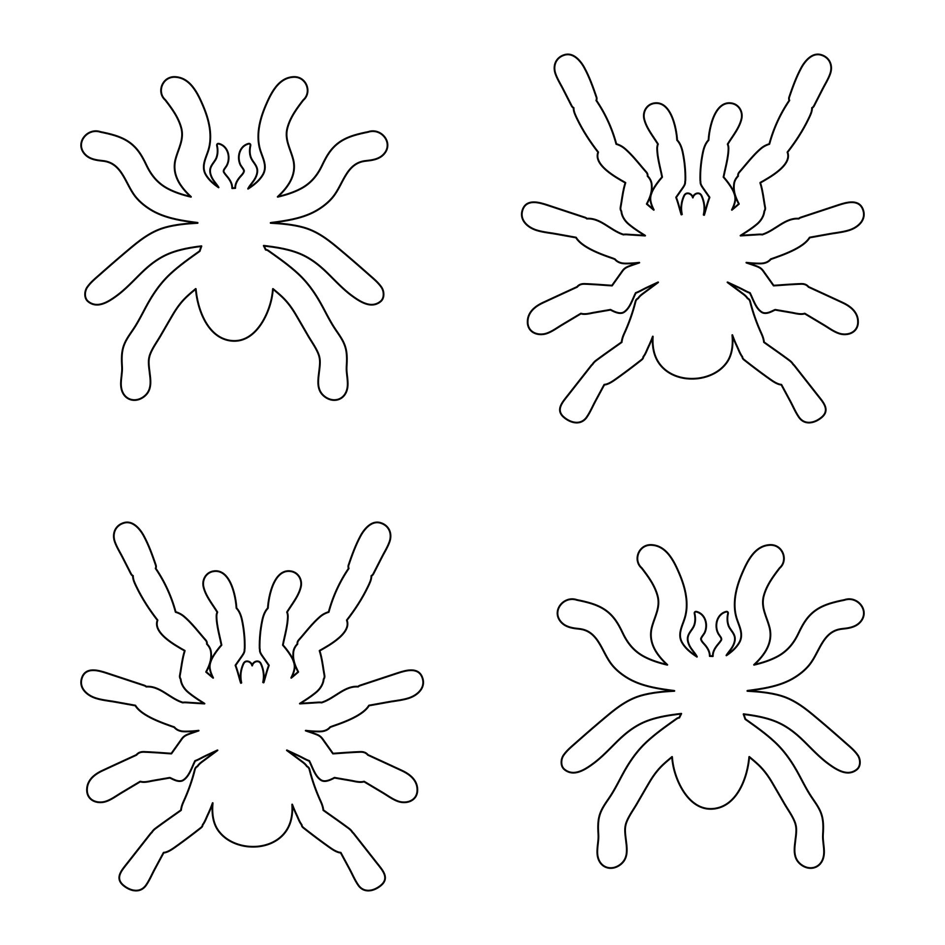 10 Best Printable Spider Template Printablee