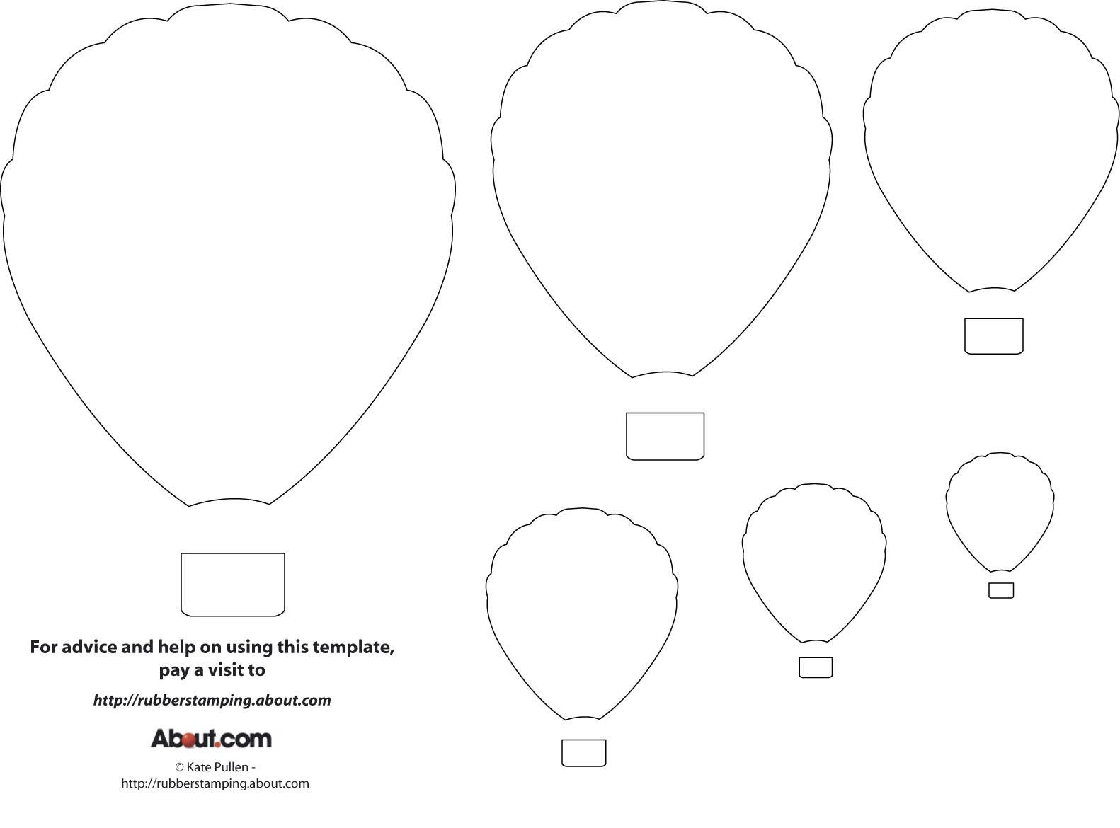 12 Free Printable Templates Hot Air Balloon Craft Balloon Template Balloon Crafts