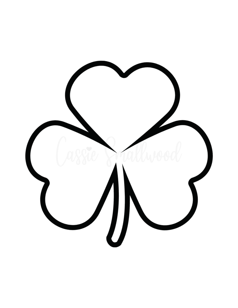 12 Unique Shamrock Templates Free Printable Cassie Smallwood