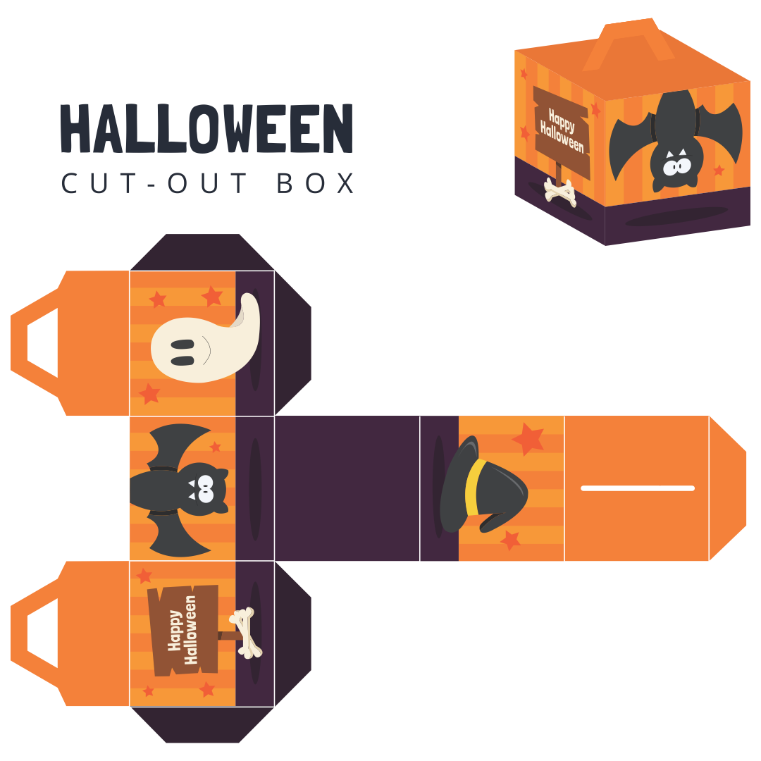 Printable Halloween Box Template