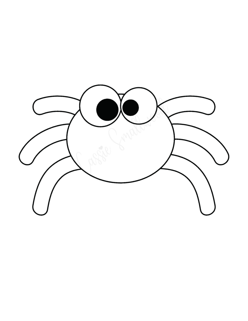 Printable Spider Cut Out Template