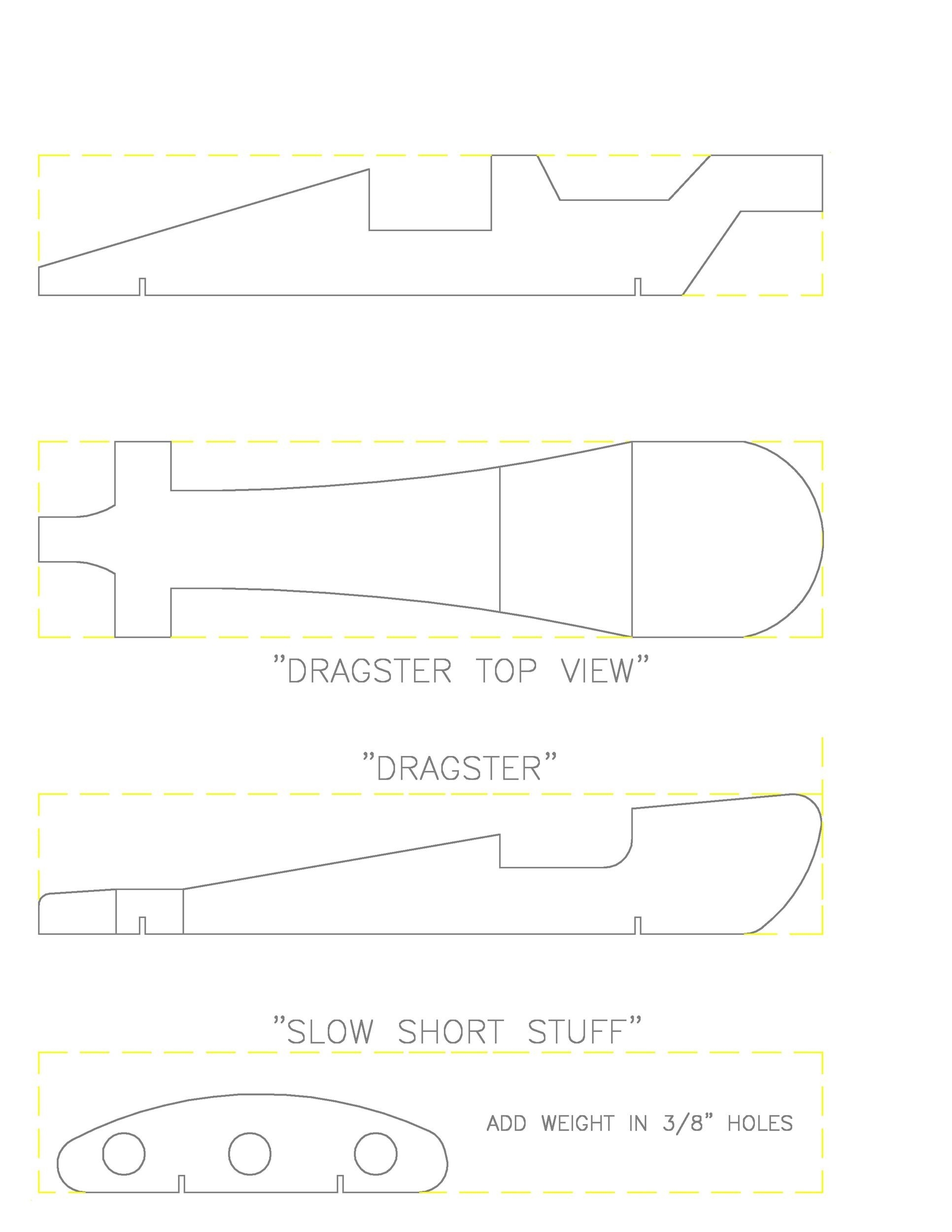 Printable Shark Pinewood Derby Car Template