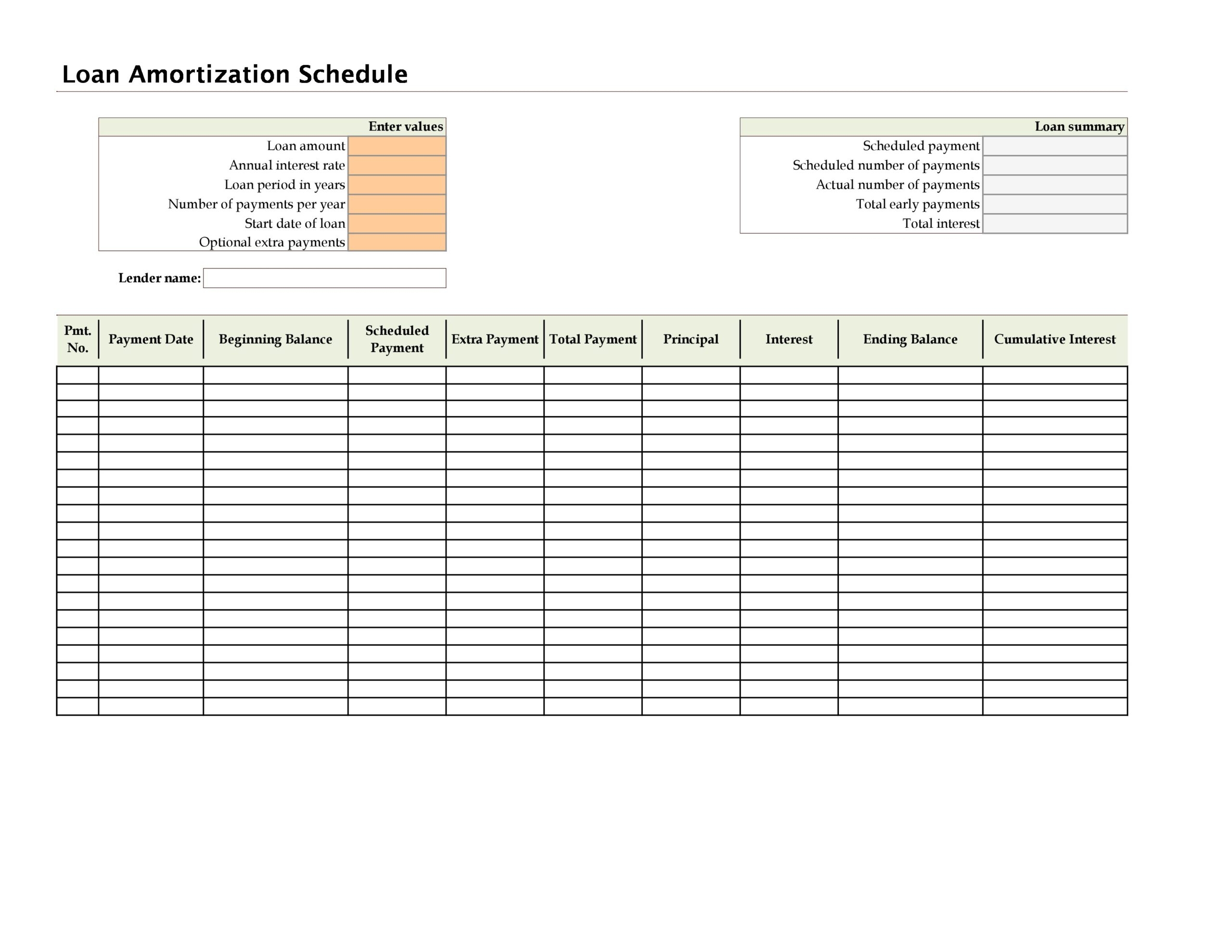 49 Free Payment Schedule Templates Excel Word TemplateLab