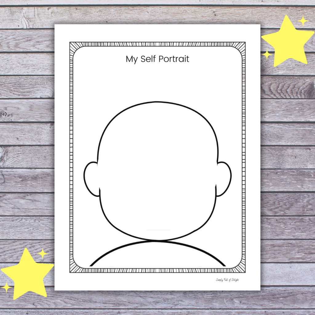 All About Me Self Portrait Free Printable Simply Full Of Delight