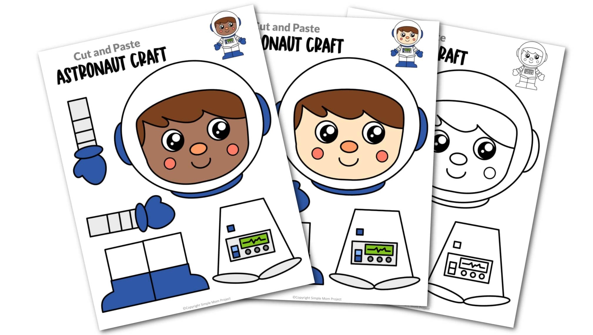 Printable Astronaut Cut Out Template